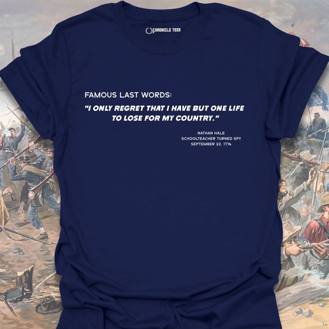 Famous Last Words - Nathan Hale T-shirt