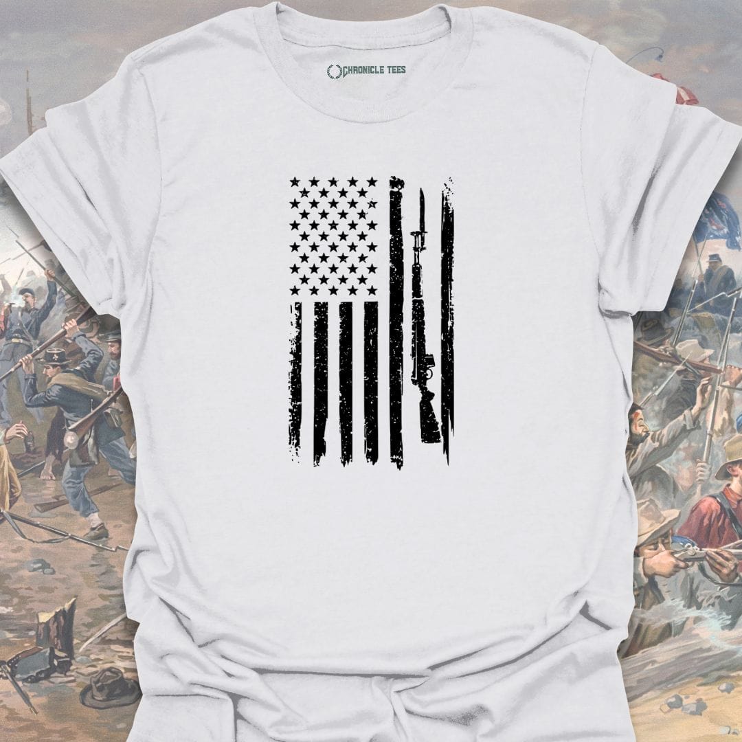 Rifle-Bayonet Flag T-shirt