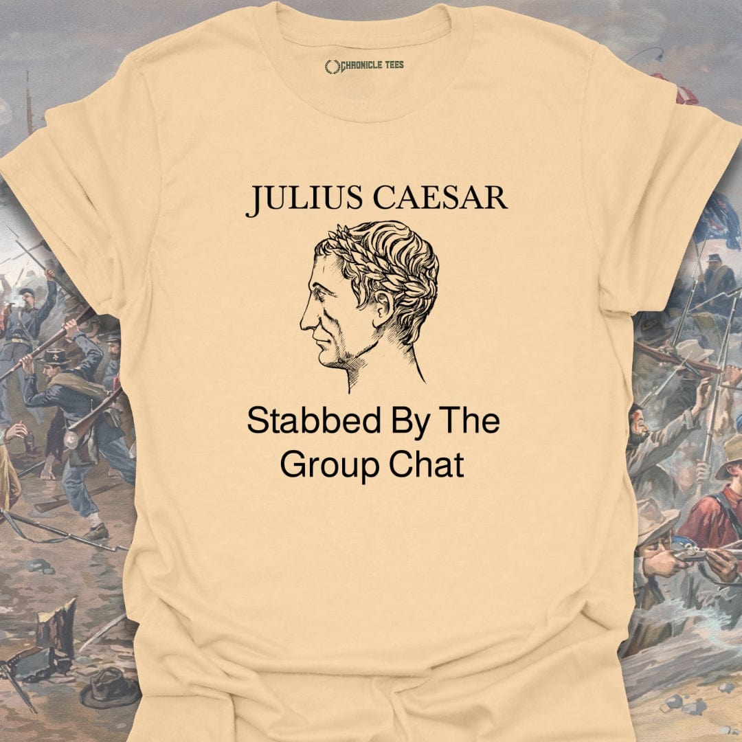 Stabbed By The Group Chat - Julius Caesar T-shirt