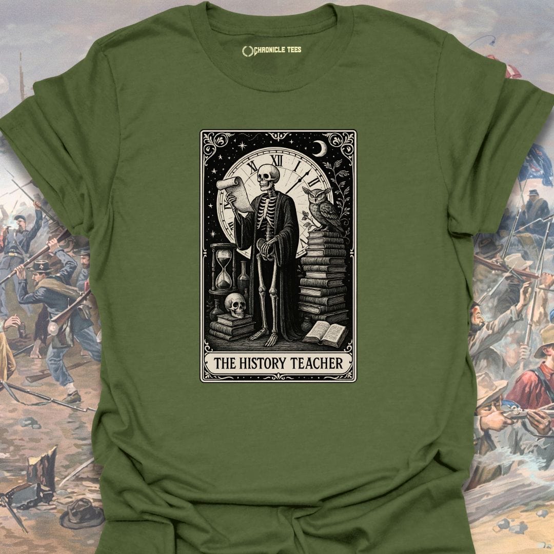 The History Teacher Tarot Card T-shirt