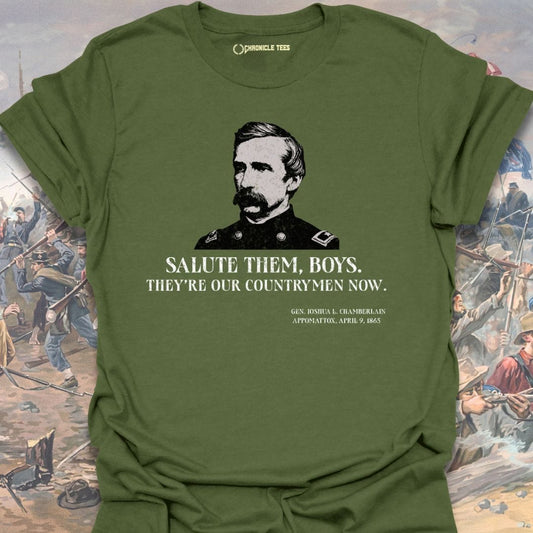 Salute Them, Boys - Gen. Joshua Chamberlain T-shirt