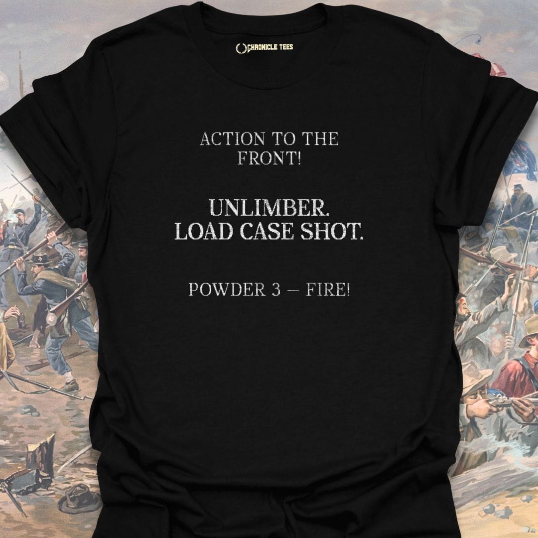 Unlimber. Load Case Shot. T-shirt