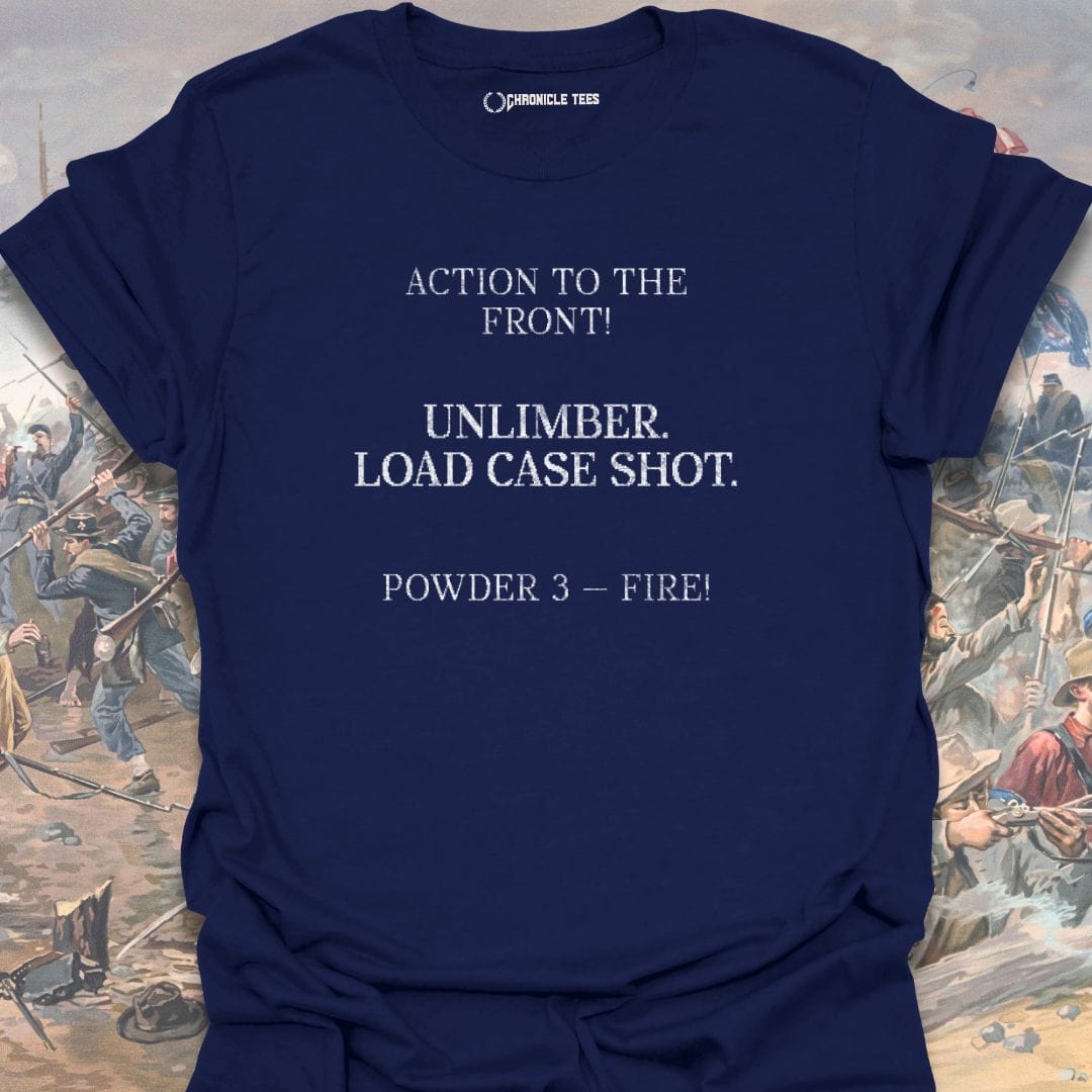 Unlimber. Load Case Shot. T-shirt