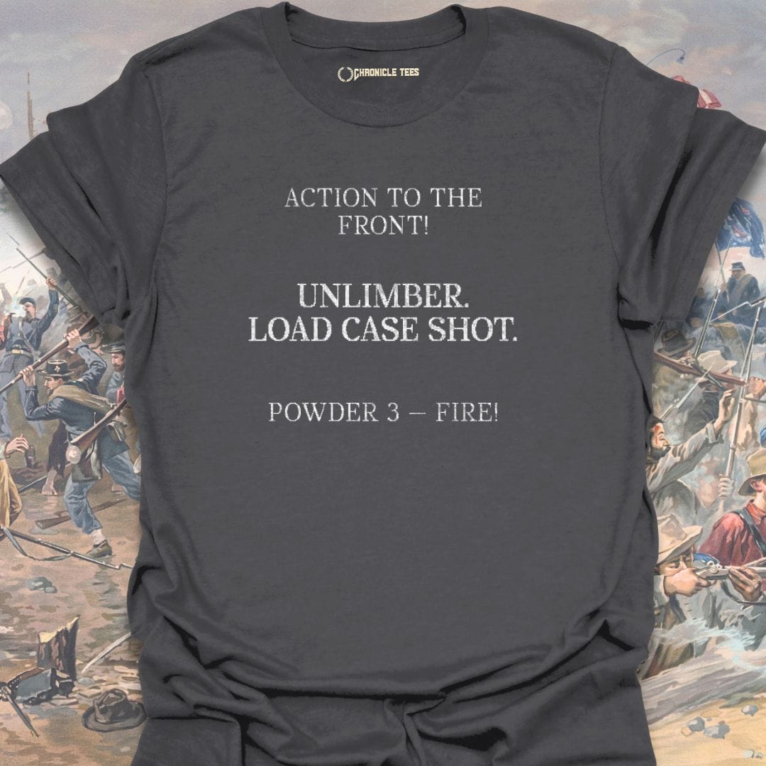 Unlimber. Load Case Shot. T-shirt