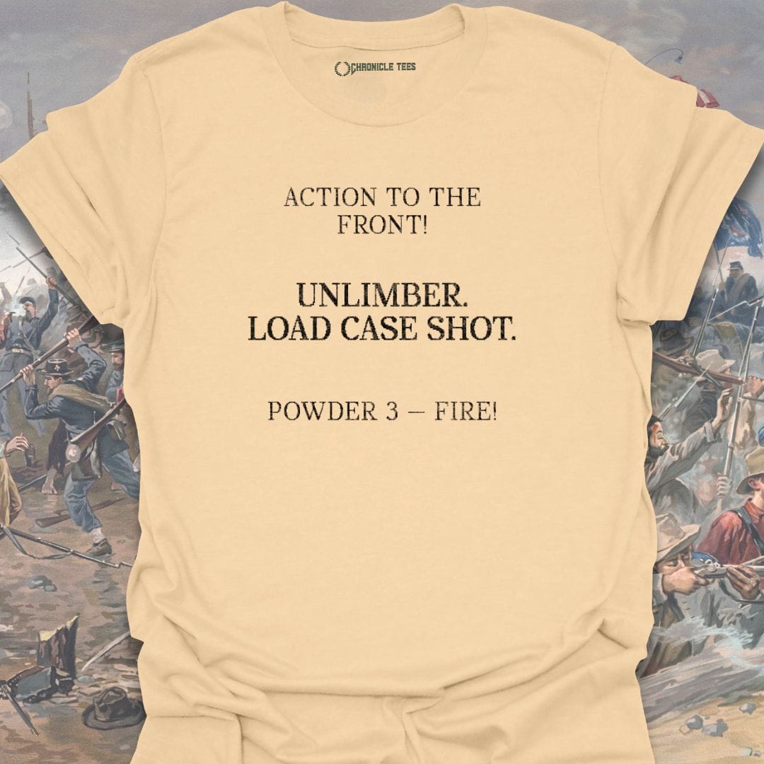 Unlimber. Load Case Shot. T-shirt