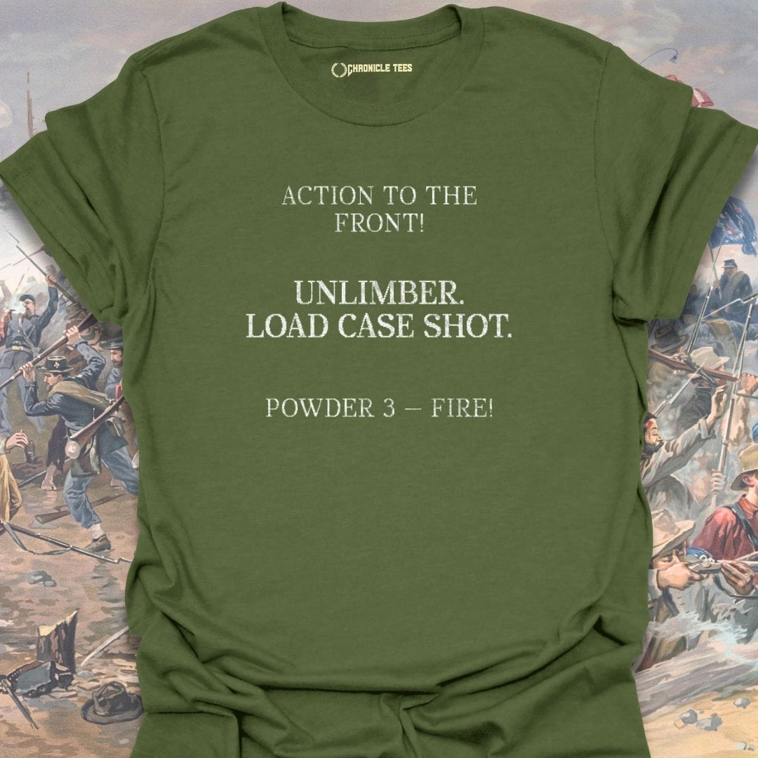 Unlimber. Load Case Shot. T-shirt