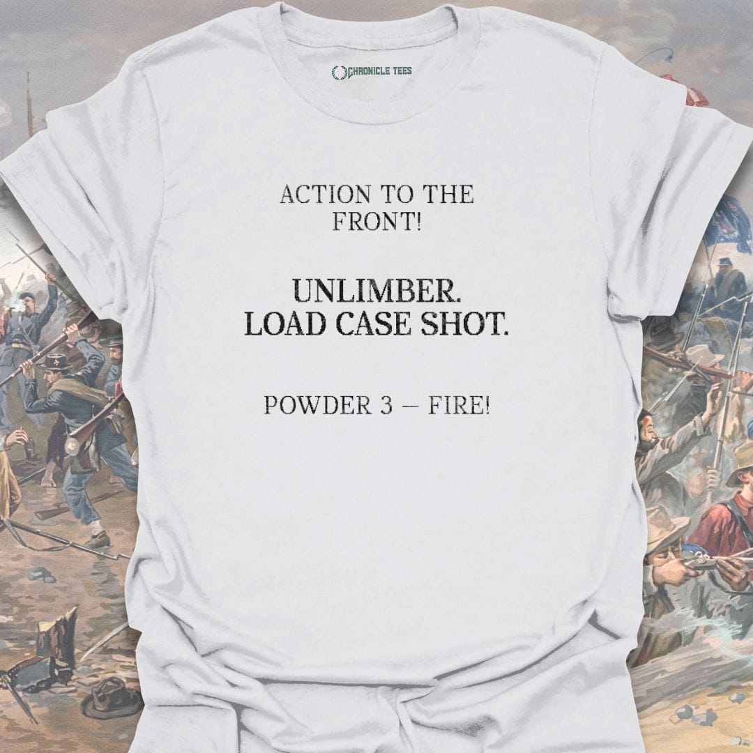 Unlimber. Load Case Shot. T-shirt