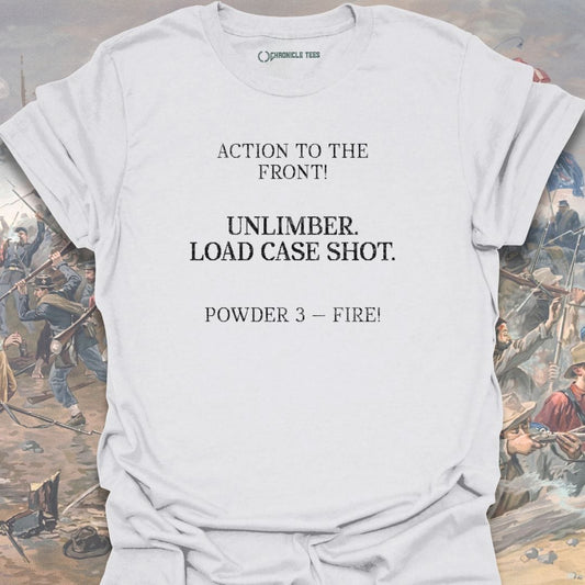 Unlimber. Load Case Shot. T-shirt