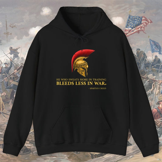 He Who Sweats More In Training Hoodie