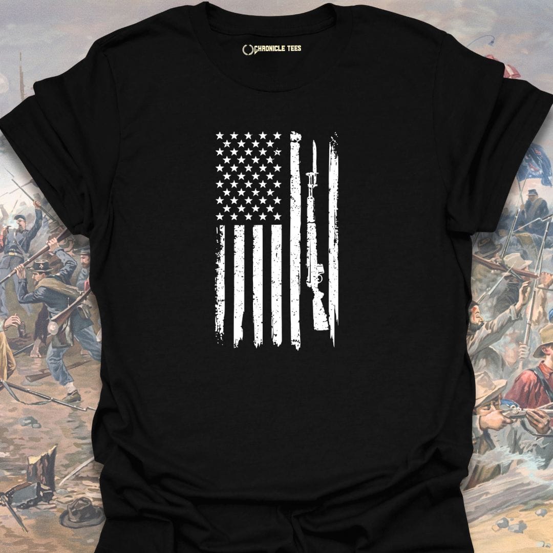 Rifle-Bayonet Flag T-shirt