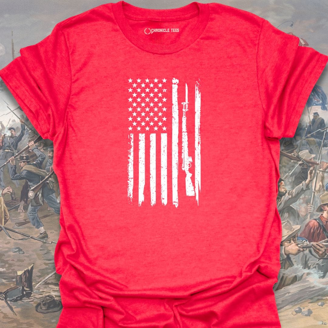 Rifle-Bayonet Flag T-shirt