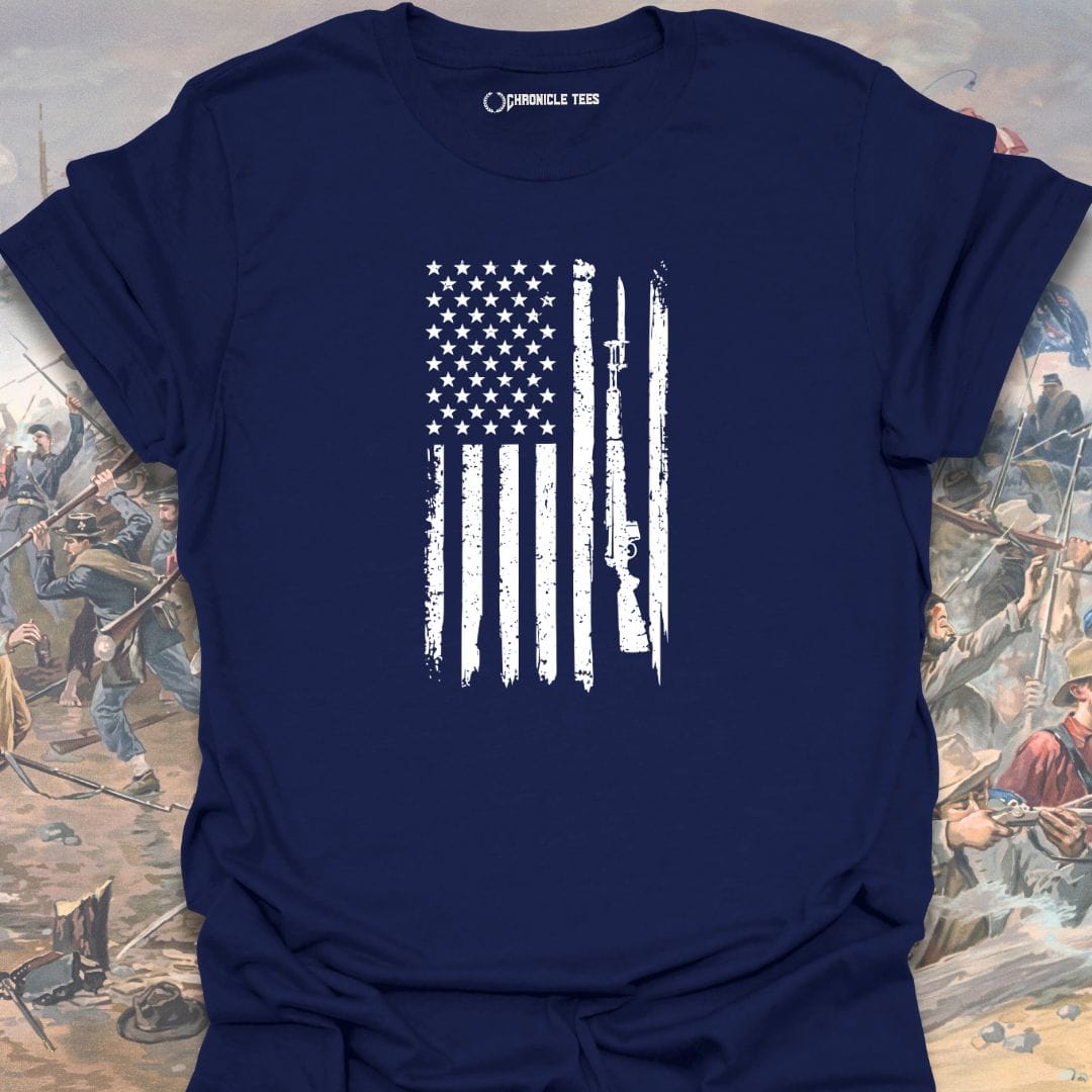 Rifle-Bayonet Flag T-shirt