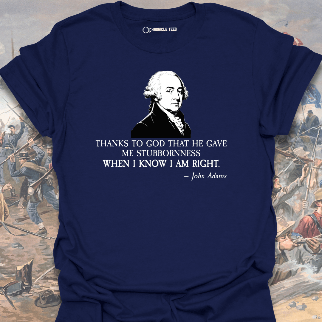 Thanks to God - John Adams T-shirt