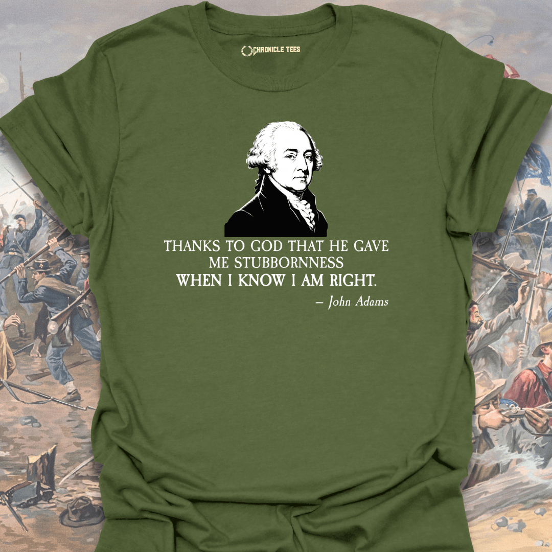 Thanks to God - John Adams T-shirt