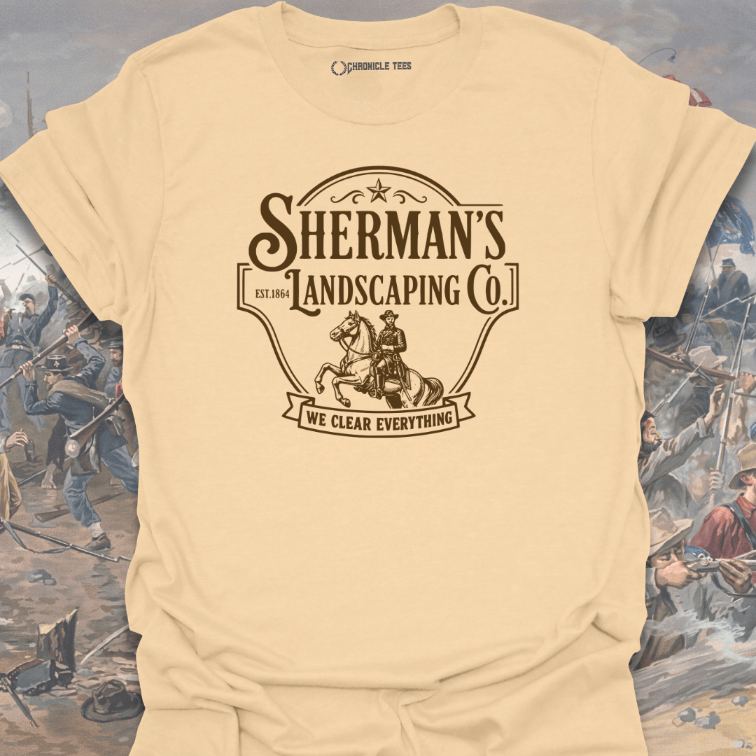 Sherman's Landscaping - Badge T-shirt