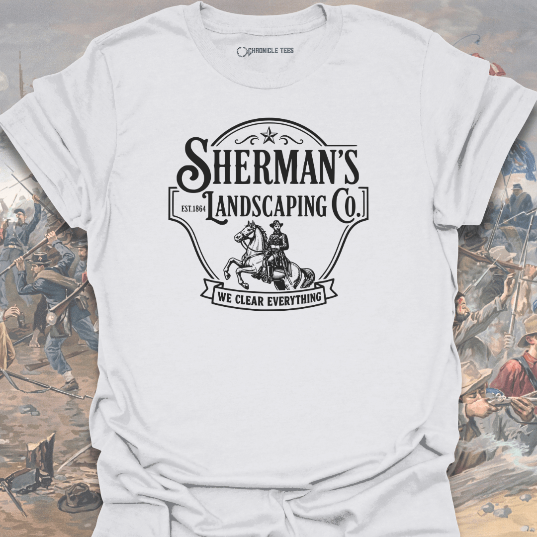 Sherman's Landscaping - Badge T-shirt