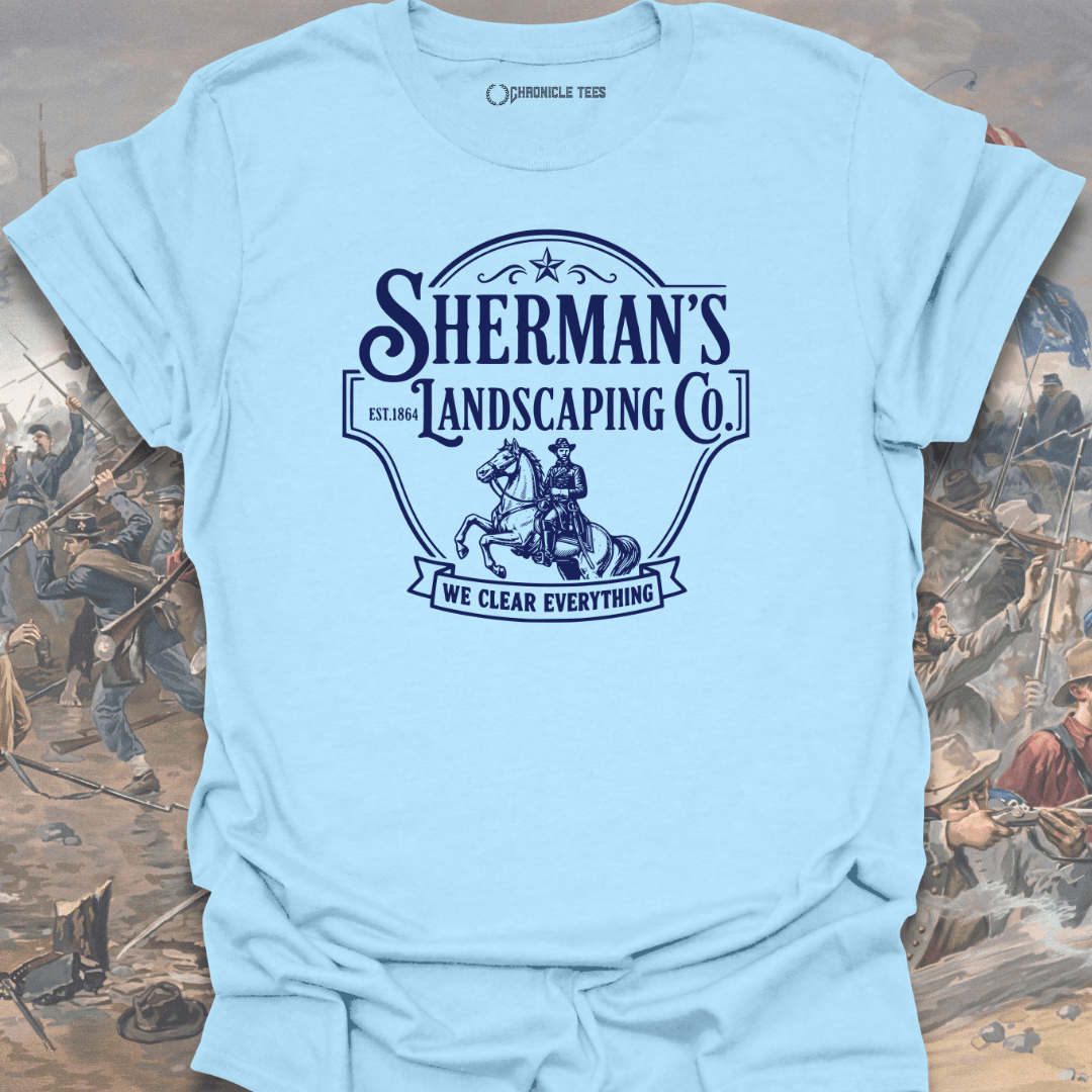 Sherman's Landscaping - Badge T-shirt