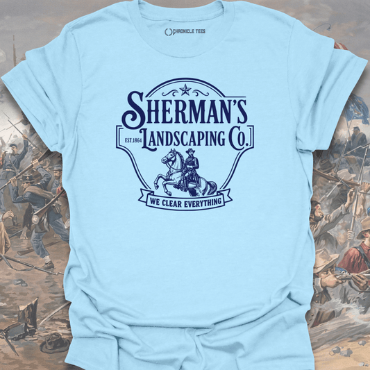 Sherman's Landscaping - Badge T-shirt