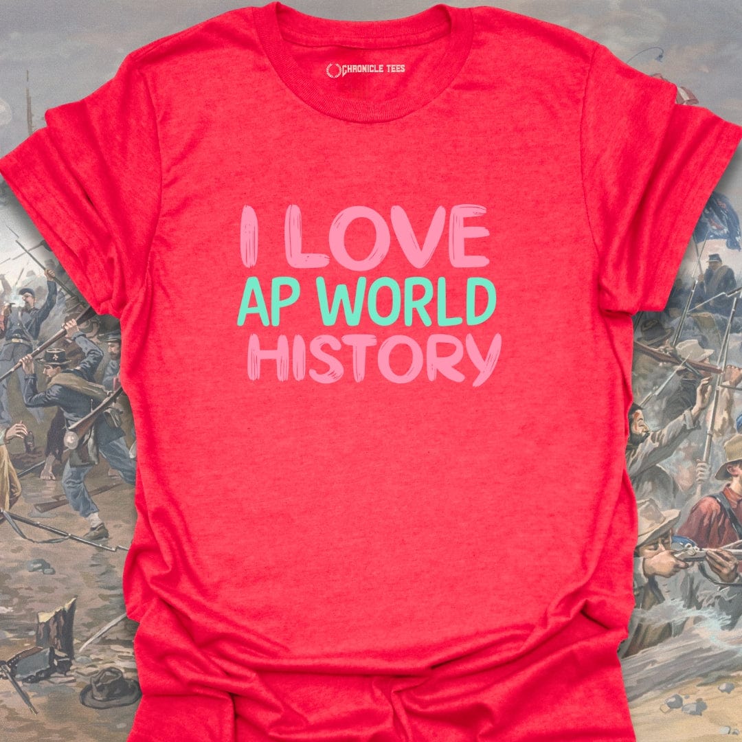 I Love AP World History T-shirt