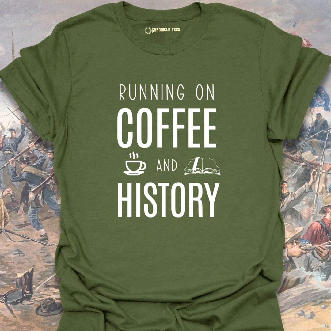 Running On Coffee And History T-shirt